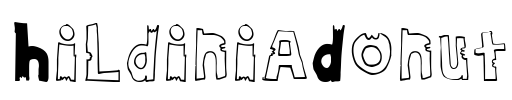 HildiniaDonut Font Image