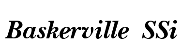 Baskerville SSi Font Image