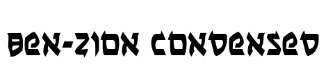 Ben-Zion Condensed Font Image
