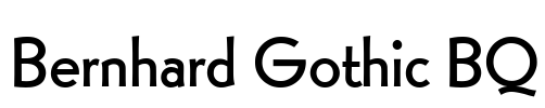 Bernhard Gothic BQ