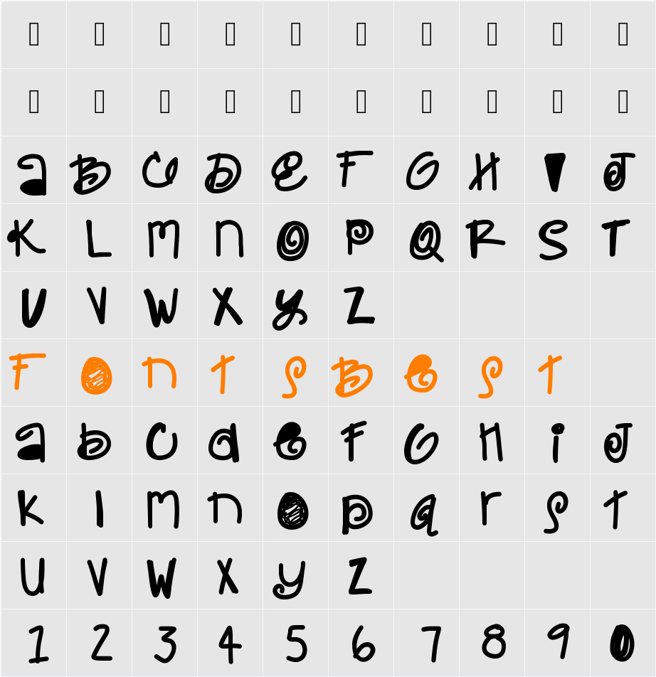 Maulie Character Map