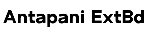 Antapani ExtBd Font Image