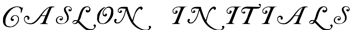 Caslon Initials