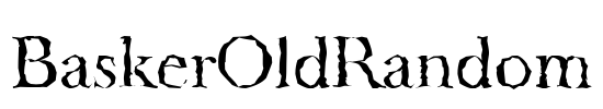 BaskerOldRandom Font Image