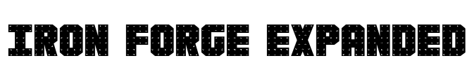 Iron Forge Expanded Font Image