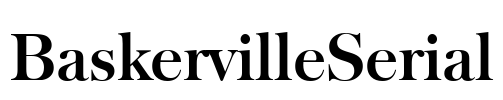 BaskervilleSerial Font Image