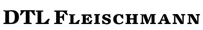 DTL Fleischmann Font Image