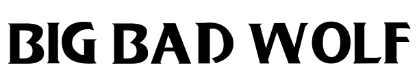 Big Bad Wolf Font Image