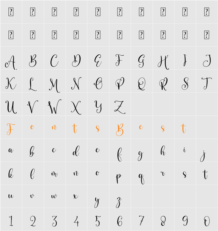 Benttaria Delissha Character Map