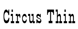 Circus Thin Font Image
