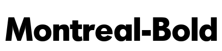 Montreal-Bold Font Image