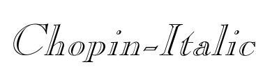 Chopin-Italic Font Image