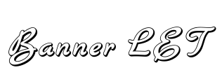 Banner LET Font Image