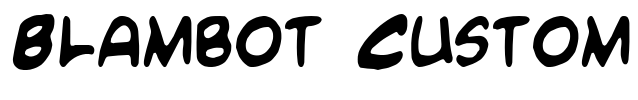 Blambot Custom Font Image