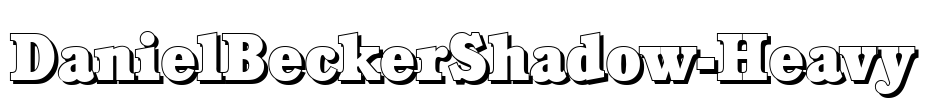 DanielBeckerShadow-Heavy Font Image