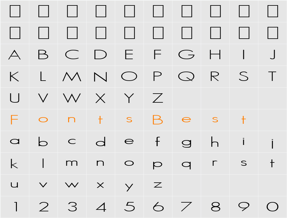 Micro Character Map