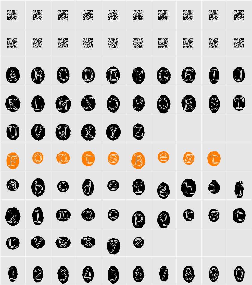MeltingRecords Character Map