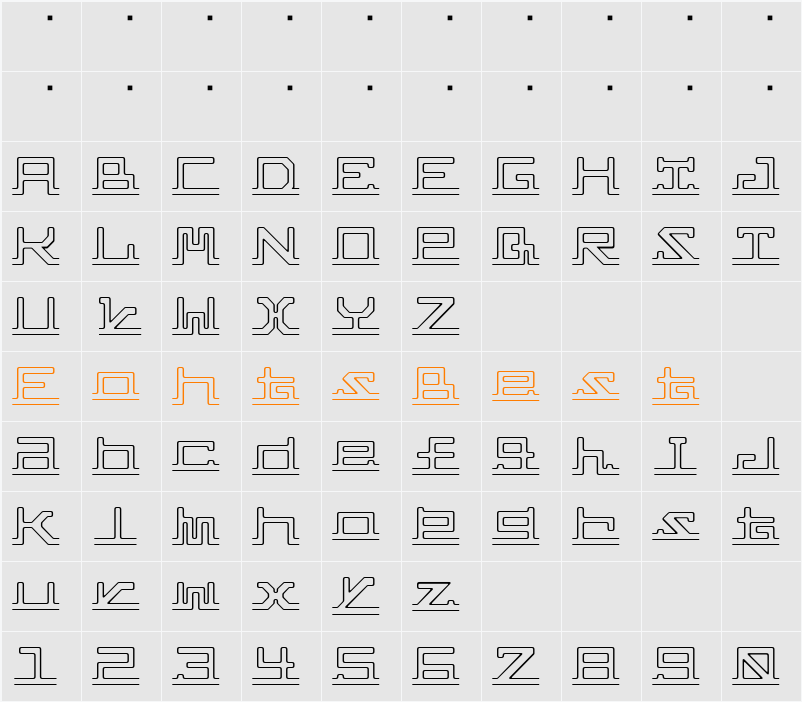 abc,pipe Character Map