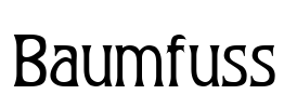 Baumfuss Font Image