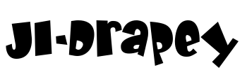 JI-Drapey Font Image