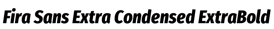 Fira Sans Extra Condensed ExtraBold