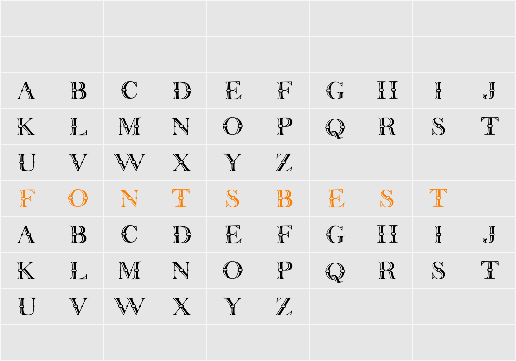 Beffle Character Map