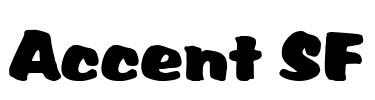 Accent SF Font Image