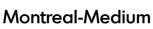 Montreal-Medium Font Image
