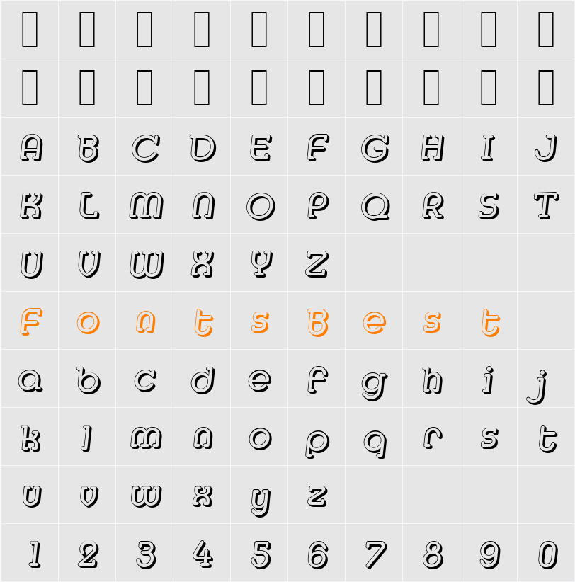 MexicoShadow Character Map