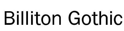 Billiton Gothic
