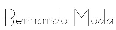 Bernardo Moda Font Image