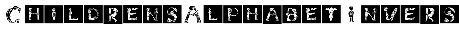 ChildrensAlphabetInvers Font Image