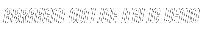Abraham Outline Italic Demo
