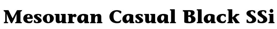 Mesouran Casual Black SSi