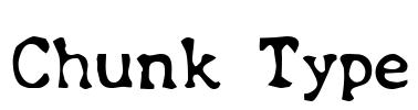 Chunk Type Font Image
