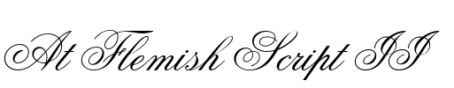 At Flemish Script II Font Image