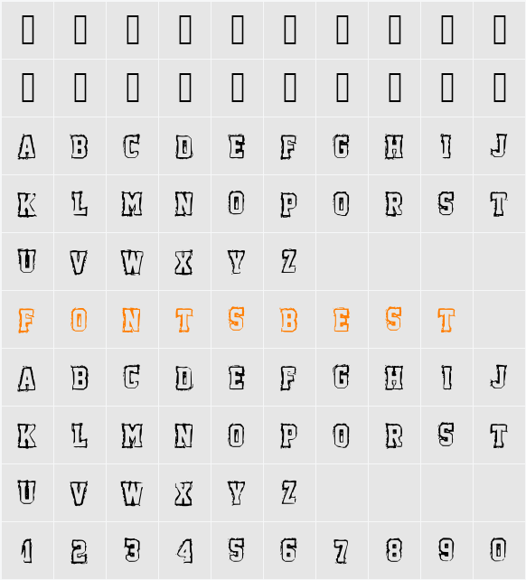 Fish Character Map