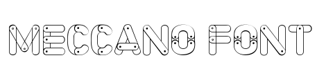 Meccano Font