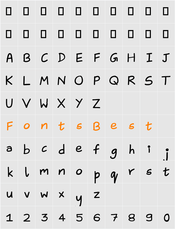 Aika Character Map