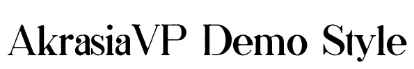 AkrasiaVP Demo Style