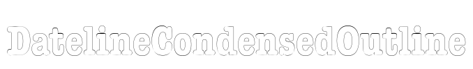 DatelineCondensedOutline