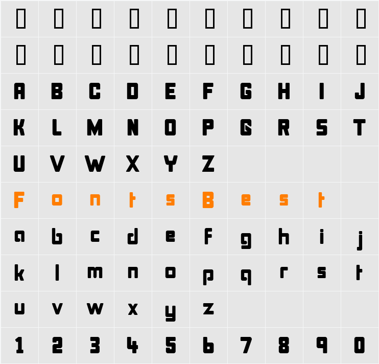 Bonk Character Map