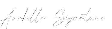 Arabilla Signature Font Image