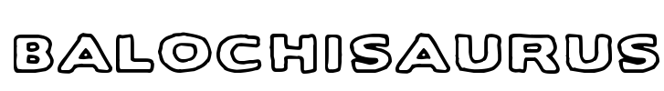 Balochisaurus Font Image