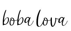 boba lova Font Image
