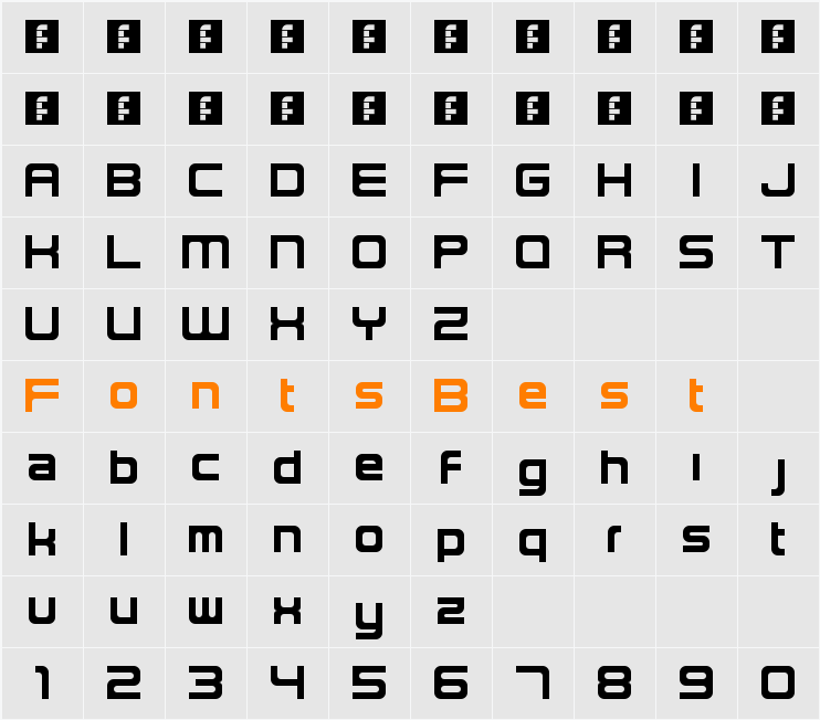 NES Lowercase Character Map