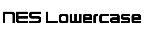 NES Lowercase Font Image