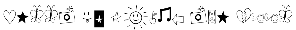 Bella K. Dings Are Cool Font Image