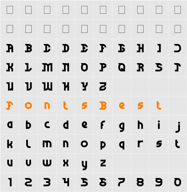 Dark Character Map