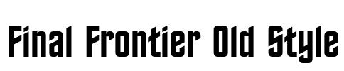 Final Frontier Old Style Font Image